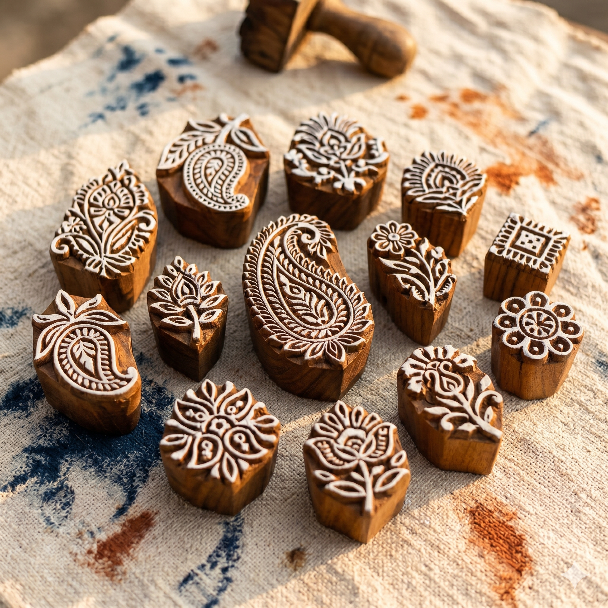 Wooden stamps