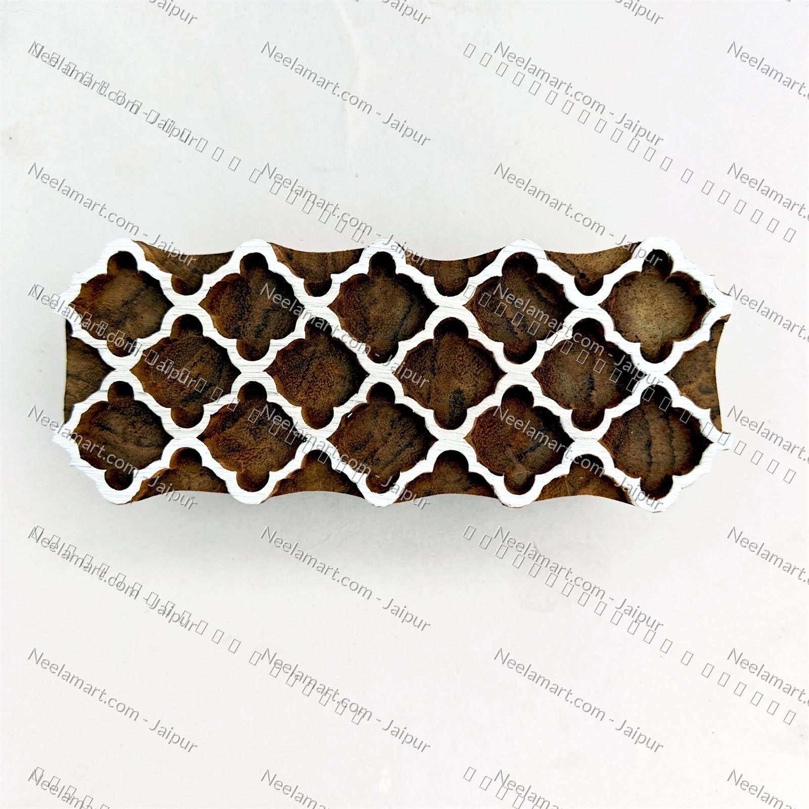 Seamless Decorative Border Print Block printed impression