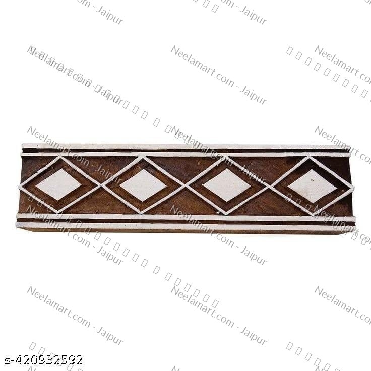 Seamless Decorative Border Print Block
