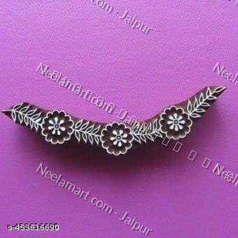 Seamless Decorative Border Print Block printed impression