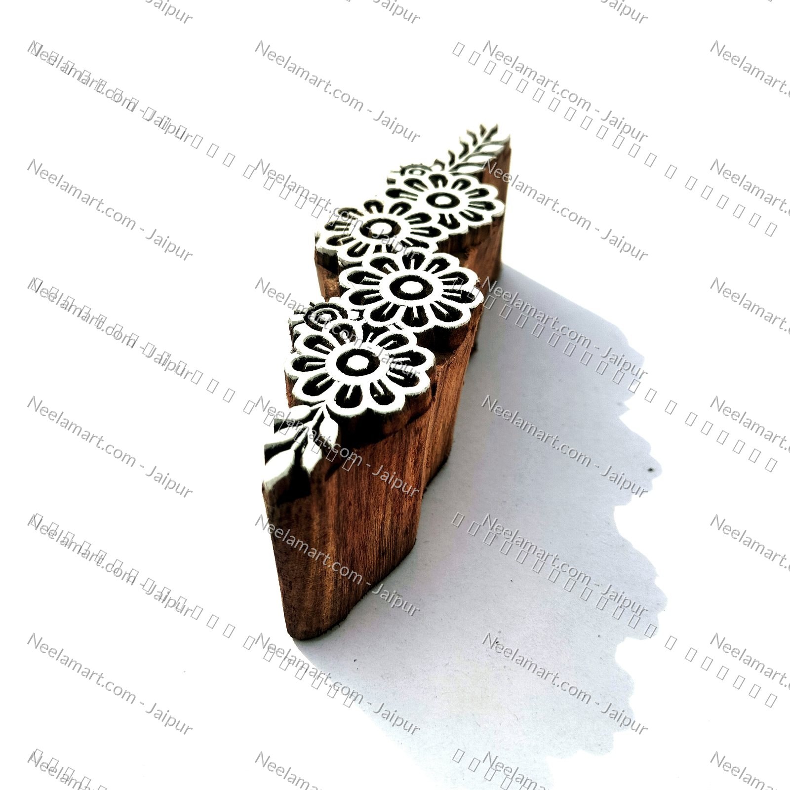Seamless Decorative Border Print Block printed impression