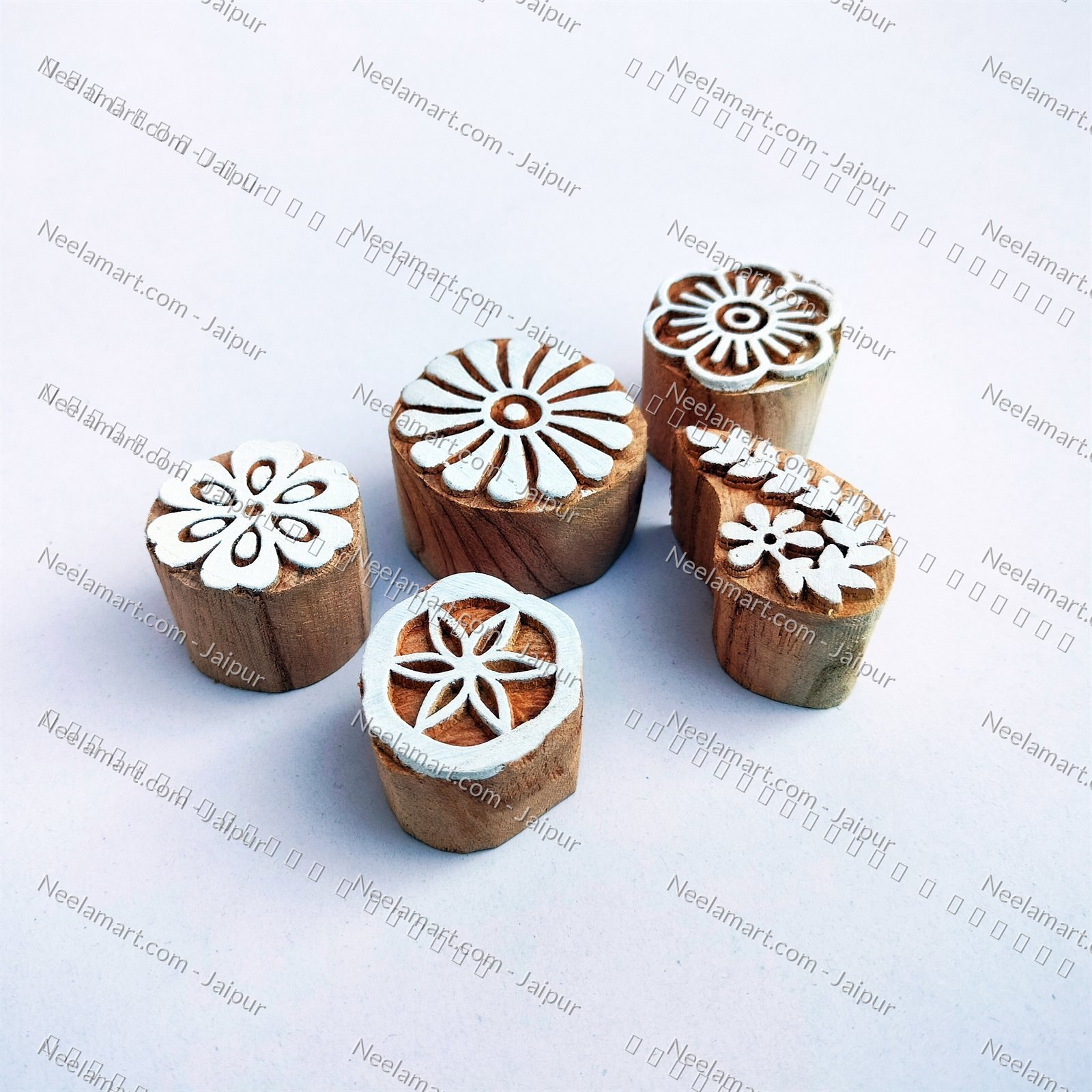 Assorted Mixed Flowers Print Set printed impression