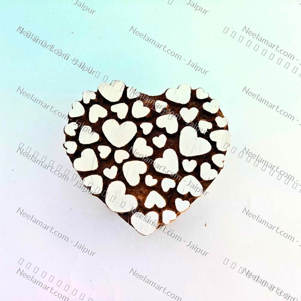 Playful Heart Shape Craft Stamp