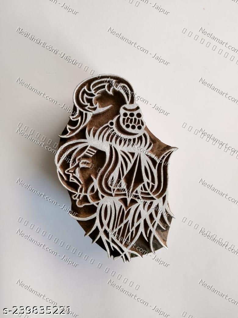 Spiritual Lord Shiva Wooden Stamp