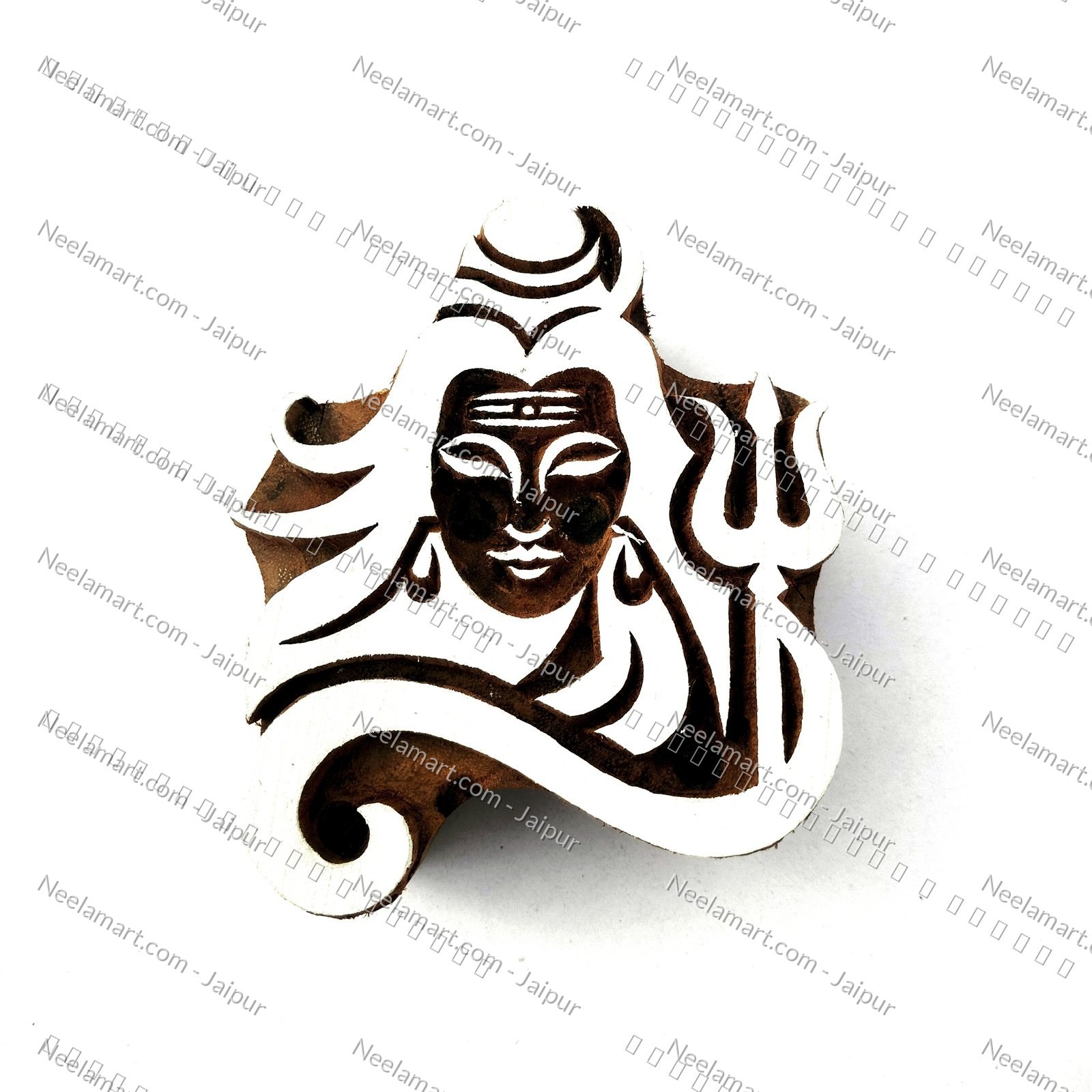Spiritual Lord Shiva Wooden Stamp