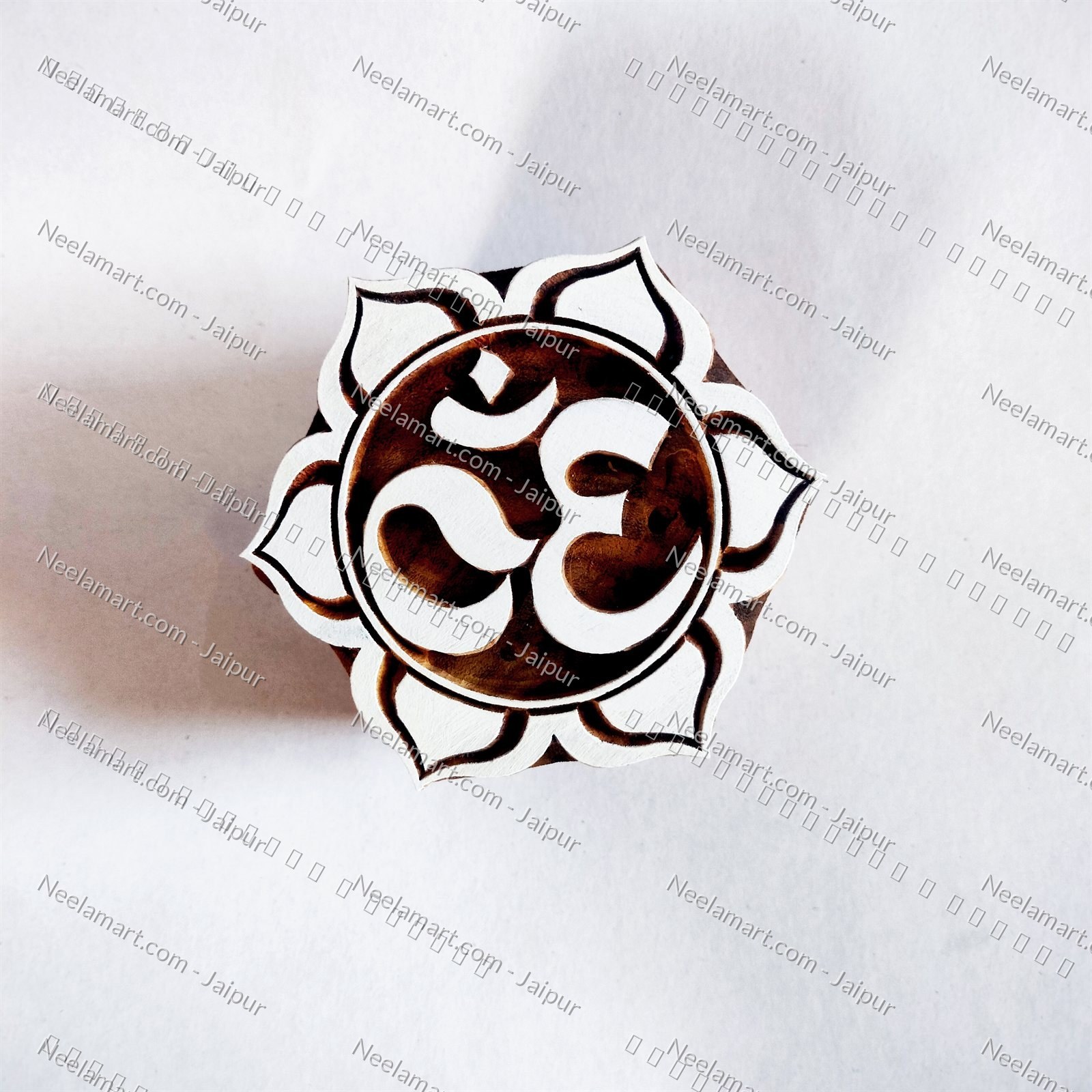 Spiritual Sacred Om Wooden Stamp