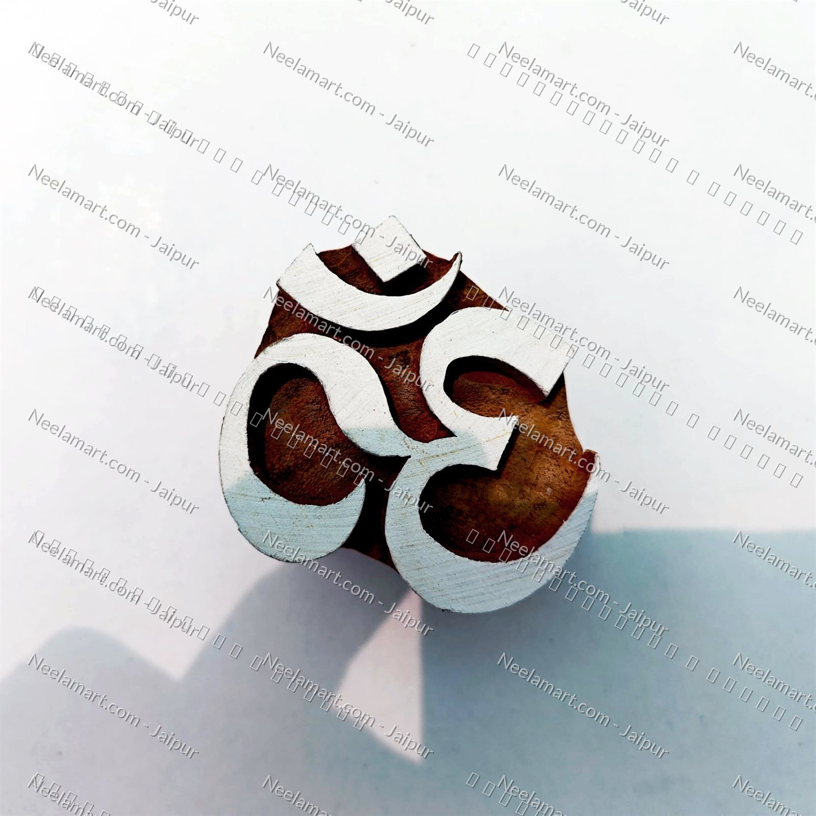 Spiritual Sacred Om Wooden Stamp printed impression