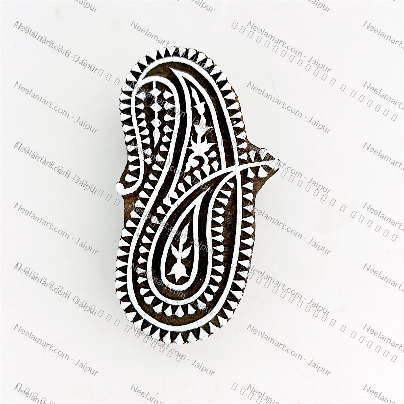 Traditional Classic Paisley Print Block printed impression