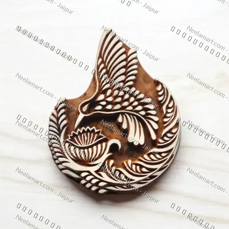 Hand-Carved Songbird Block